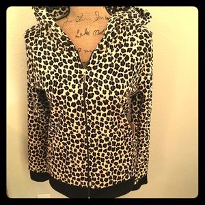 Juicy Couture Hooded Jacket, Velour Leopard Print